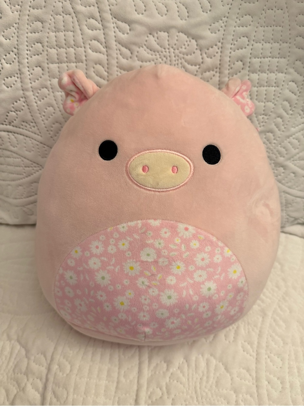 Squishmallows Pink Floral Pig Plush